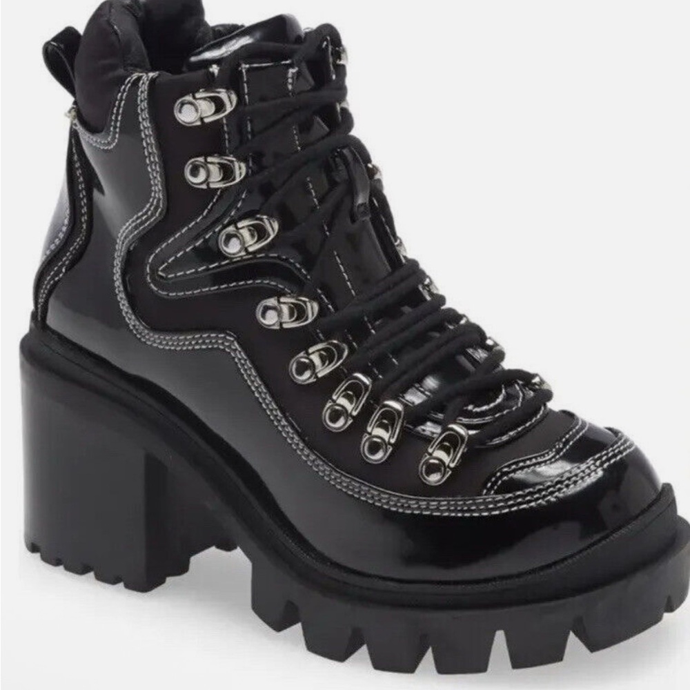 Size 7 Women's Jeffrey Campbell Road
Rage Lace Up Black Boots